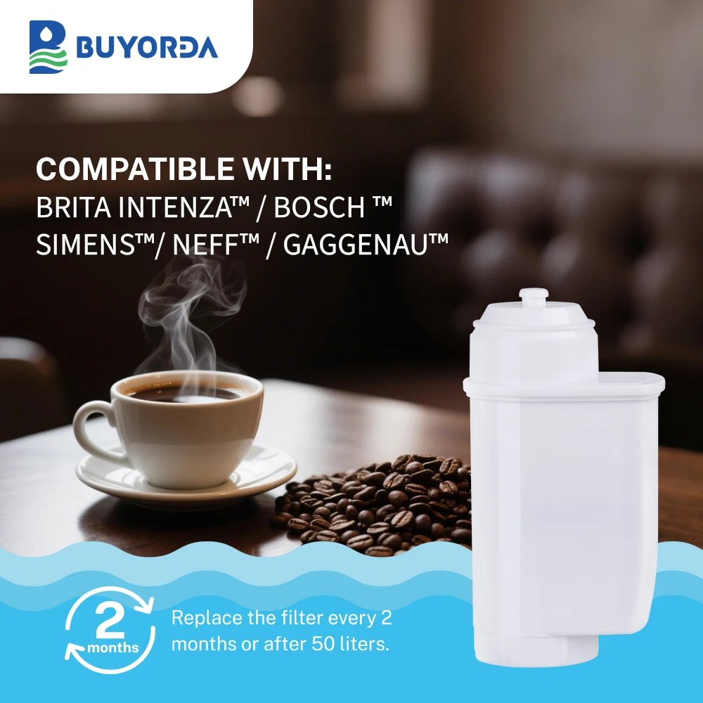 Фильтр для воды для кофе Buyorda подходит для серии Siemens EQ Siemens TZ70003 TCZ7003 TCZ7033 для фильтра для воды BRITA Intenza Bosch
