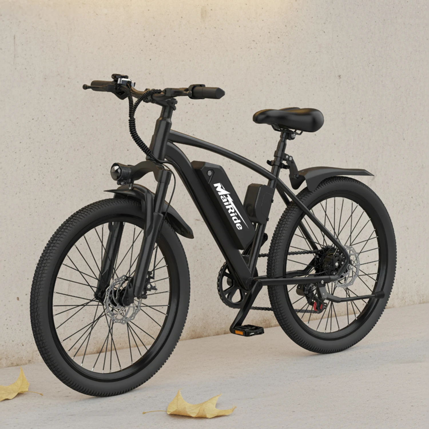 Q7 Elektrisches Mountainbike mit Doppelfederung, 36V 10Ah abnehmbarer Akku 45-75Km Reichweite, 7-Gang 250W Motor E-Bike mit NFC, 26" All-Terrain E-Bicycle für Erwachsene 25KM/h
