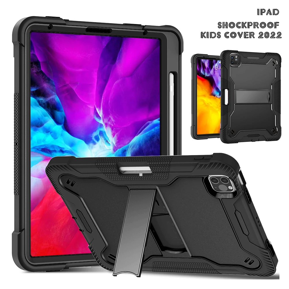 

Case for iPad 10th 10.9 Mini 6 8th Generation Heavy Duty Shockproof Kids Cover Air4 5 New iPad 9.7 Pro11 10.5 Air2