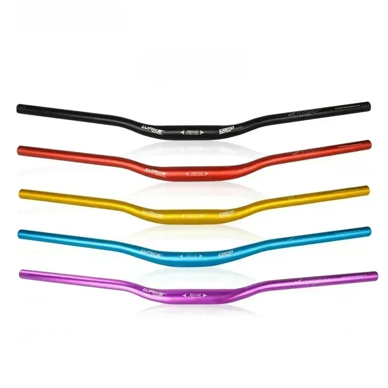 WAKE guidon de vélo 720mm/780mm 31.8mm en alliage d'aluminium conception ergonomique VTT guidon vtt pour accessoires de cyclisme