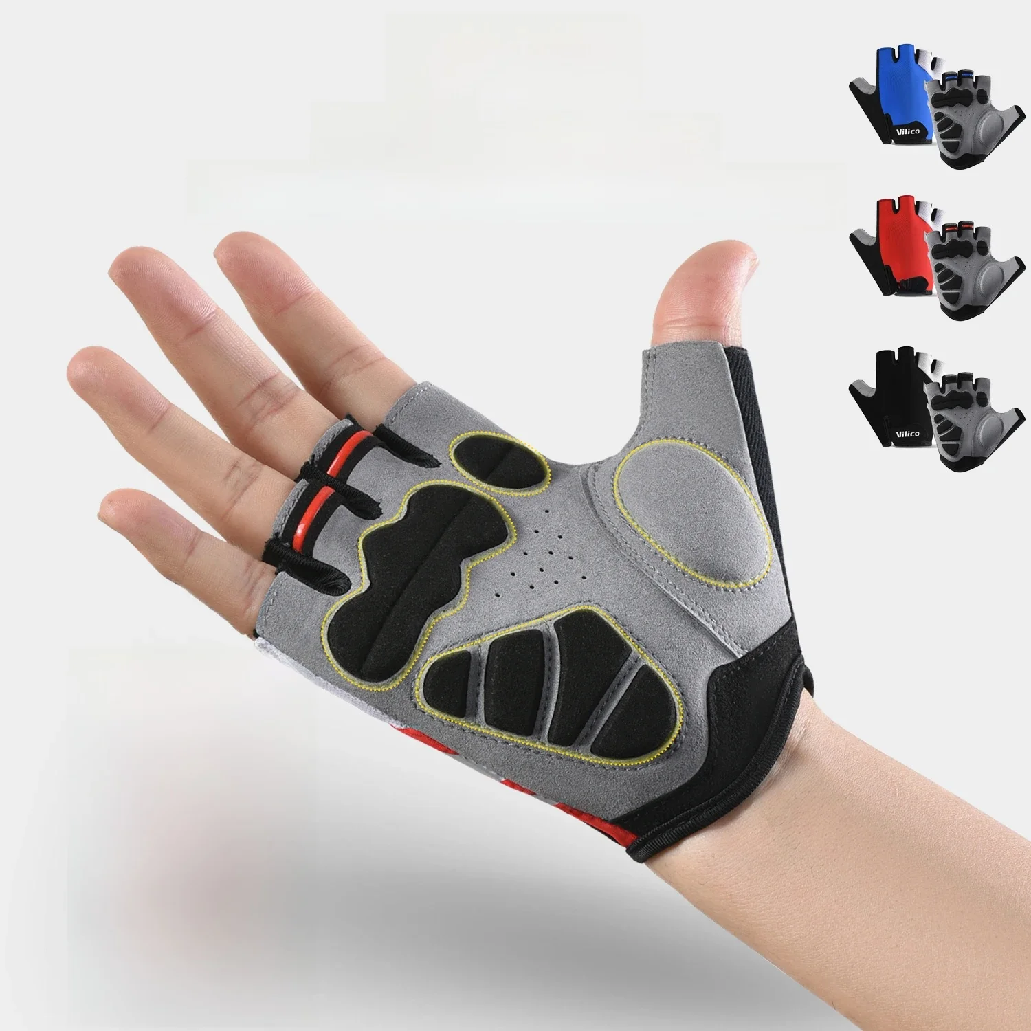 AliExpress Fezrgea 1 Pair Mtb Cycling Gloves Half Finger Sports Gym Gloves for Men Women Non-slip Breathable Bicycle Gloves Ultralight Bike