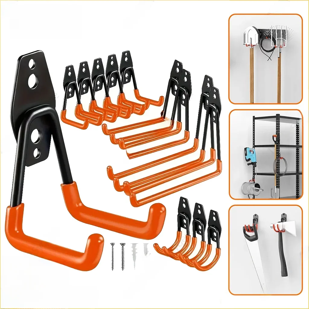 AliExpress trebalena Heavy Duty Metal Hooks Wall Mounted Garage Organizer Hooks Bicycle Hooks Wall Mounted Non-Slip