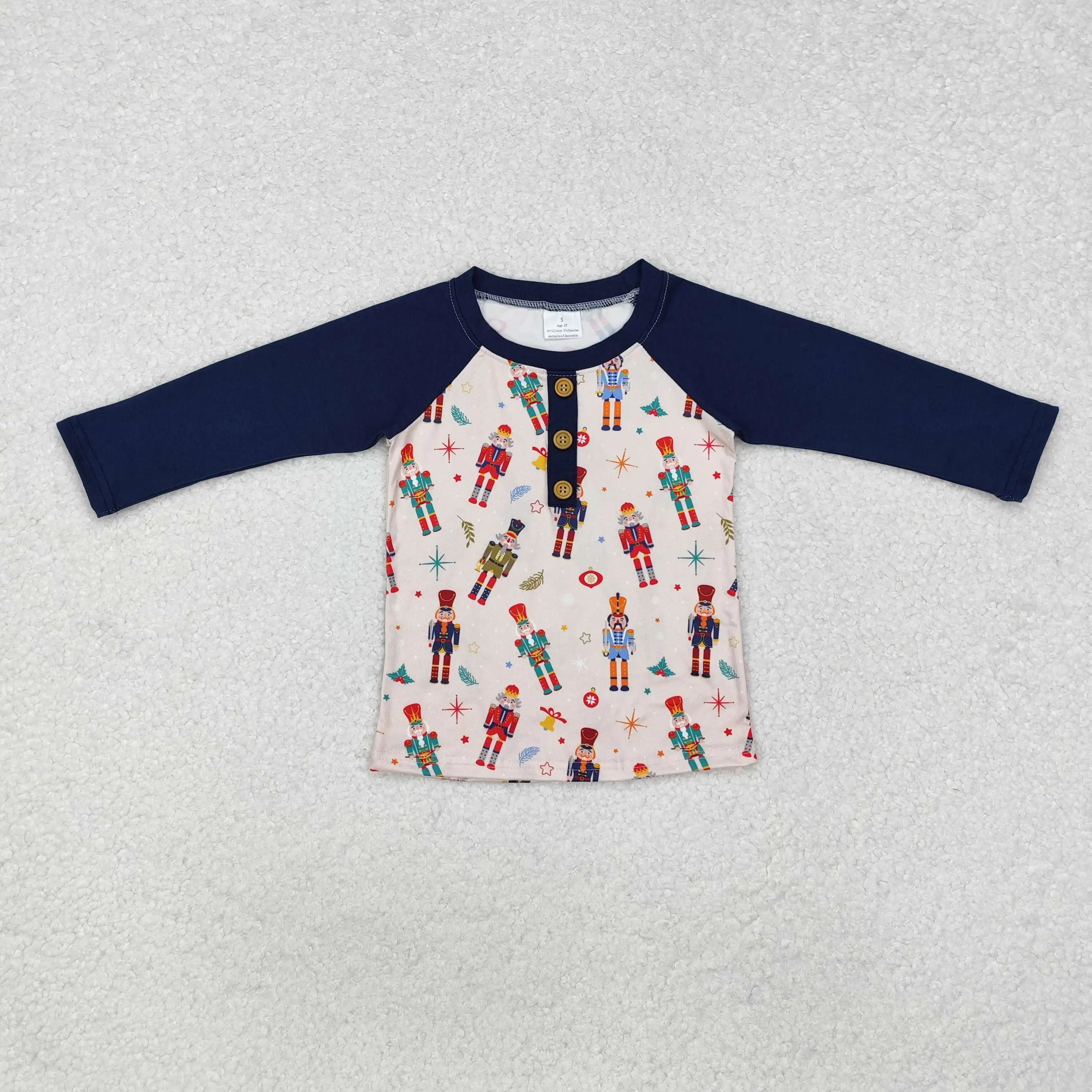 2024 Fall soldiers Long Sleeve T-Shirt Boys Polo Tee