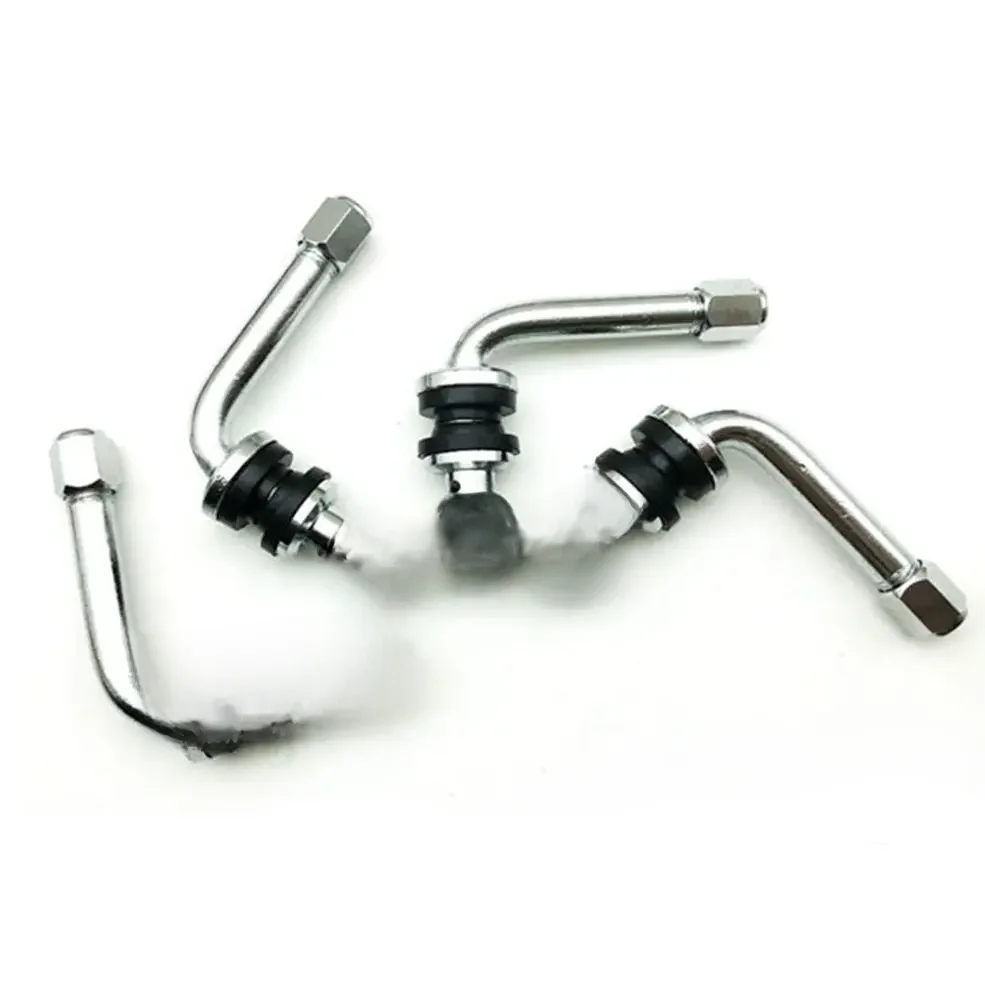 4 szt. zaworków TPMS do opon 2.75" 2.4"/1.8" 70mm/60mm/45mm, 90 stopni, wieloczęściowe, do 2/3 kół — zdjęcie 2