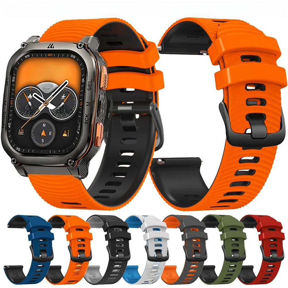 Bracelet de montre en silicone pour KOéventuelles ET, bracelet Smartwatch, bracelet de montre, tailles K M3 Ultra, tailles K T3, tailles K T2, tailles M2, 22mm