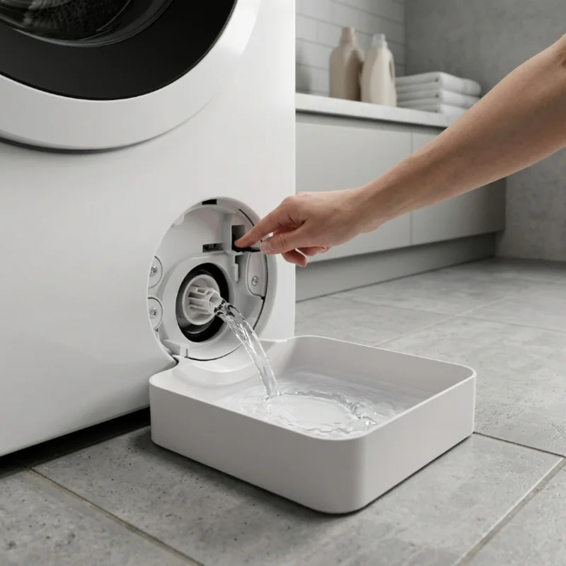 Thick Anti-Slip Washing Machine Base Tray, Waterproof Leak Proof Pad, Water Overflow Prevention Floor Protector Bracket