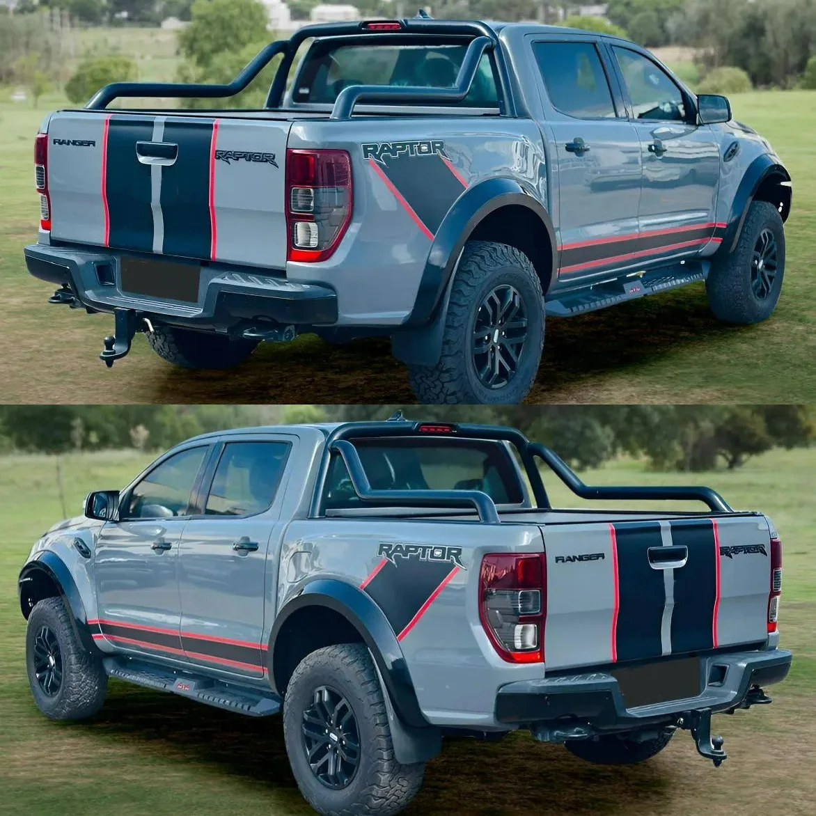 Car Accessories for Ford Raptor 2020-2025 Factory Style Hood Side Door Bed Graphics Vinyl Decals Stickers Set Car Stickers Vinyl