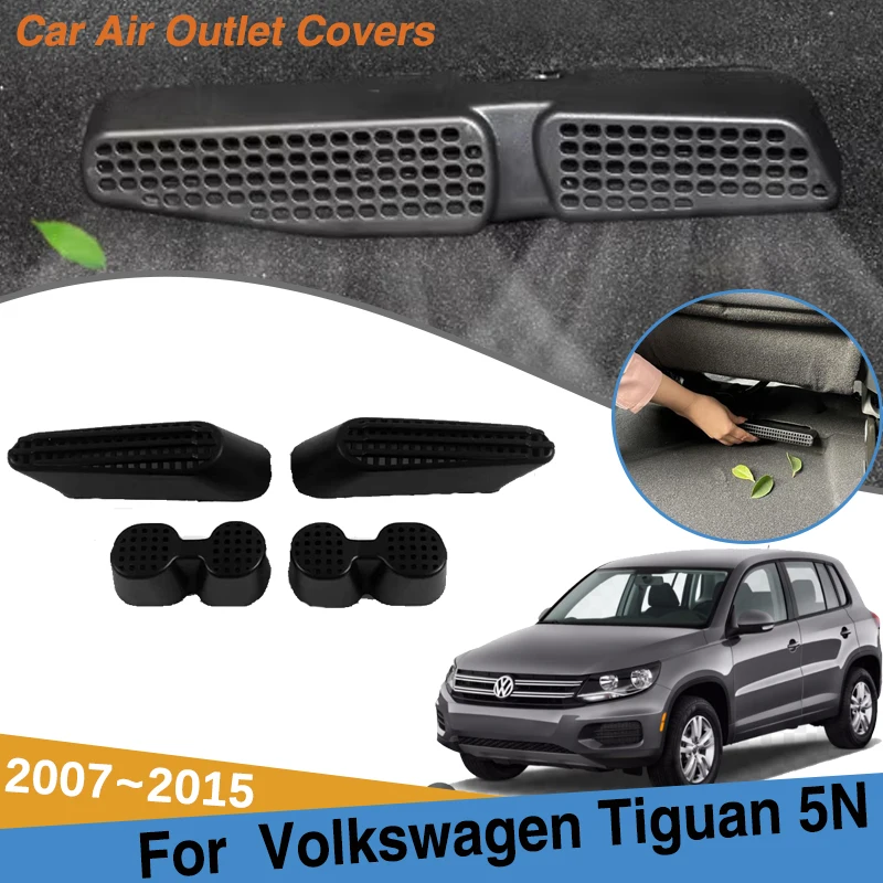 

For Volkswagen VW Tiguan Accessories 2007~2015 Car Air Under Seats Conditioning Anti-Clogging Decoration Covers Car Accessories