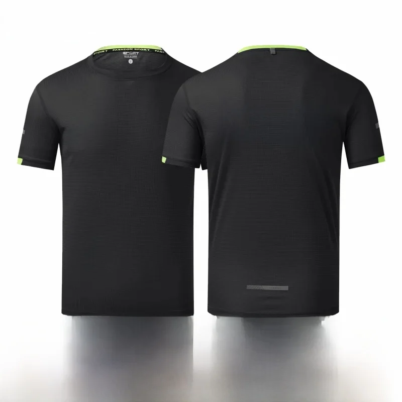 AliExpress Quick-drying Round Neck Sport T-Shirt Custom Logo  Printing Pattern Embroidery Your Design Breathable Cycling Tops Daily Wear