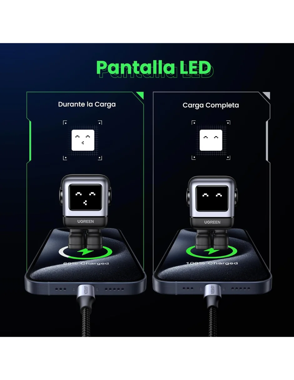 Ugreen Nexode 65W Type C شاحن Ganrobot سريع الشحن باللون الأسود #3