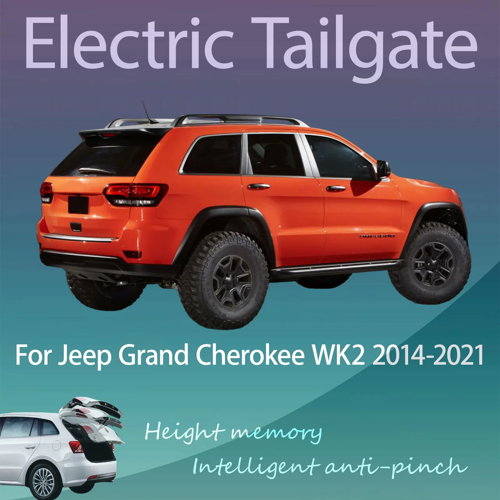 For Jeep Grand Cherokee WK2 2014-2021 Electric Tailgate with Sensor Trunk Anti-pinch Memory Height Intelligent Operation