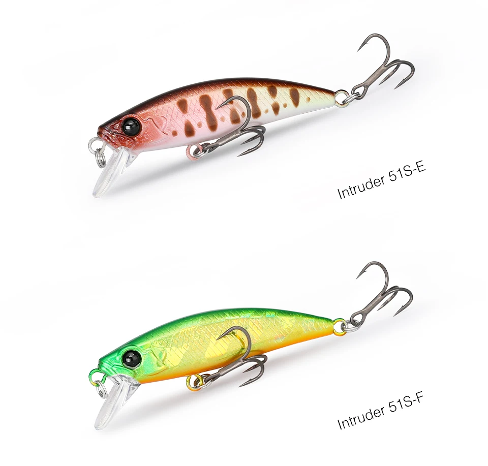 TSURINOYA Intruder 51S Sinking Minnow Stream Fishing Lure 51mm 5,8g Künstlicher Hartköder für Forellen, Ajing, Jerkbait, Flussköder – Detail 15