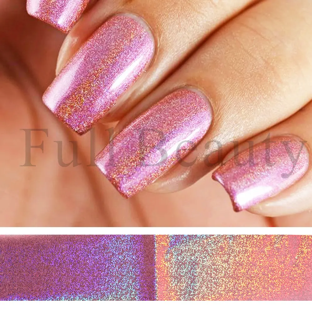 10 stks Holografische Transfer Folie Nagels Goud Bronzing Fonkelende Effen Kleur Charms Nail Art Stickers Ontwerp Accessoires GLXKH02