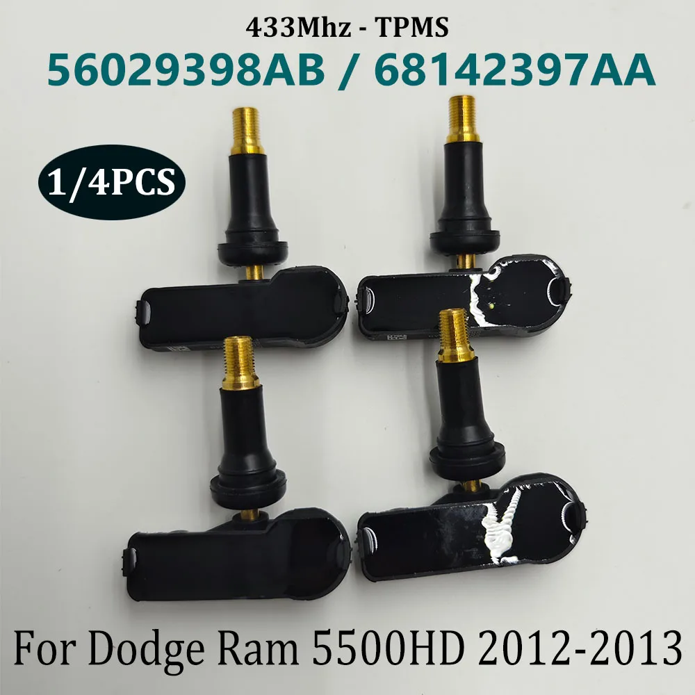 Yeni 1/4 adet 56029398AB 433Mhz TPMS lastik basıncı sensörü için 2015-2011 j-eep Grand Cherokee 68142397AA 68241067AB