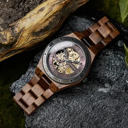 Luxe Mode Herenhorloges Met Automatische Beweging Mechanische Polshorloges Van Bobo Bird De Heetste Cadeaus Voor Vaderdag