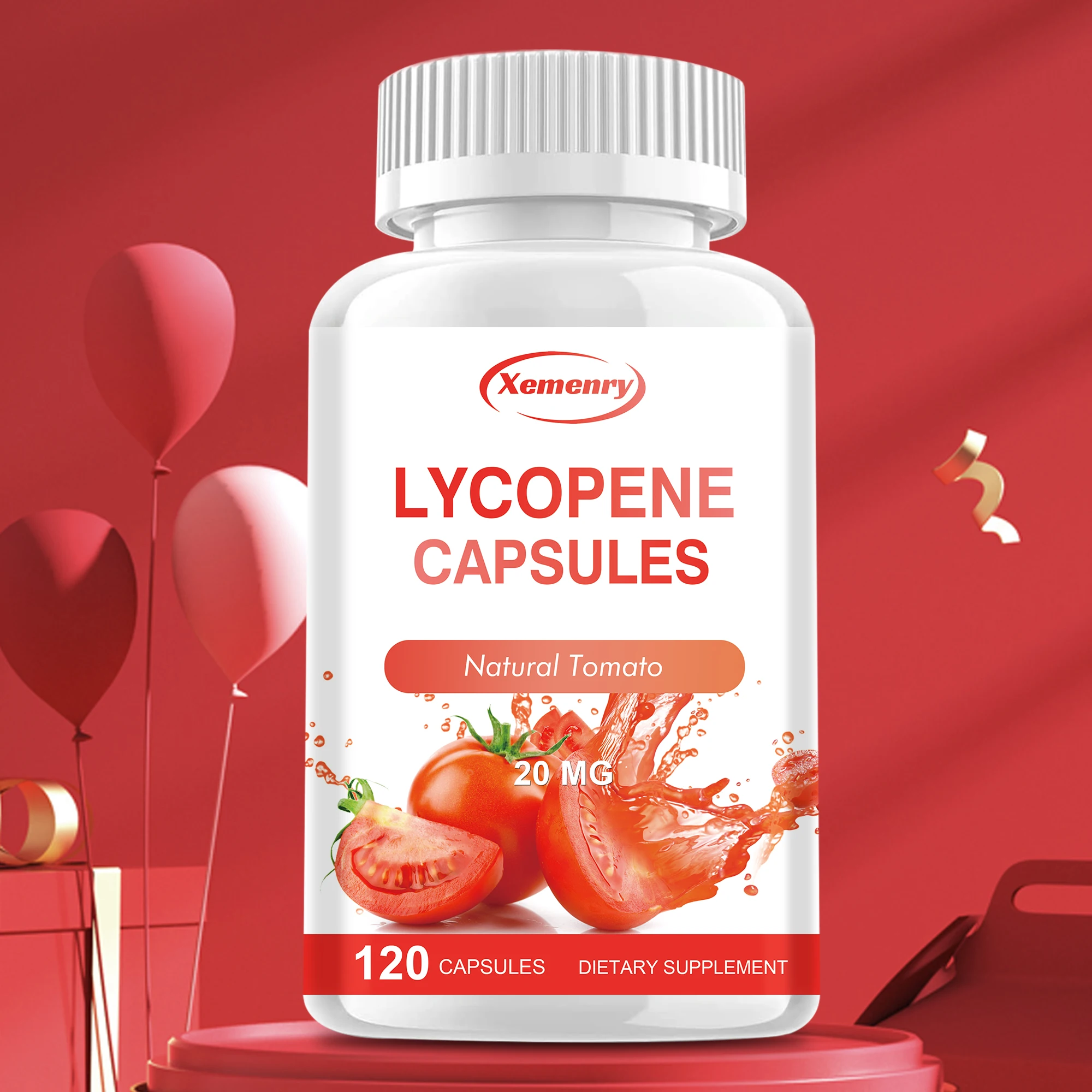 Lycopene Capsules - Antioxidant Properties That Help Cells Fight Harmful Free Radicals in The Body - 120 Capsules