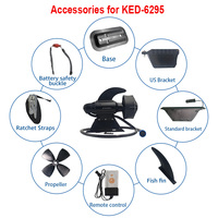 Boat Accessories for Kedean TL6295 Underwater Thruster Motor,Base and bracket for SUP Boat with Remote Control Propeller Fin