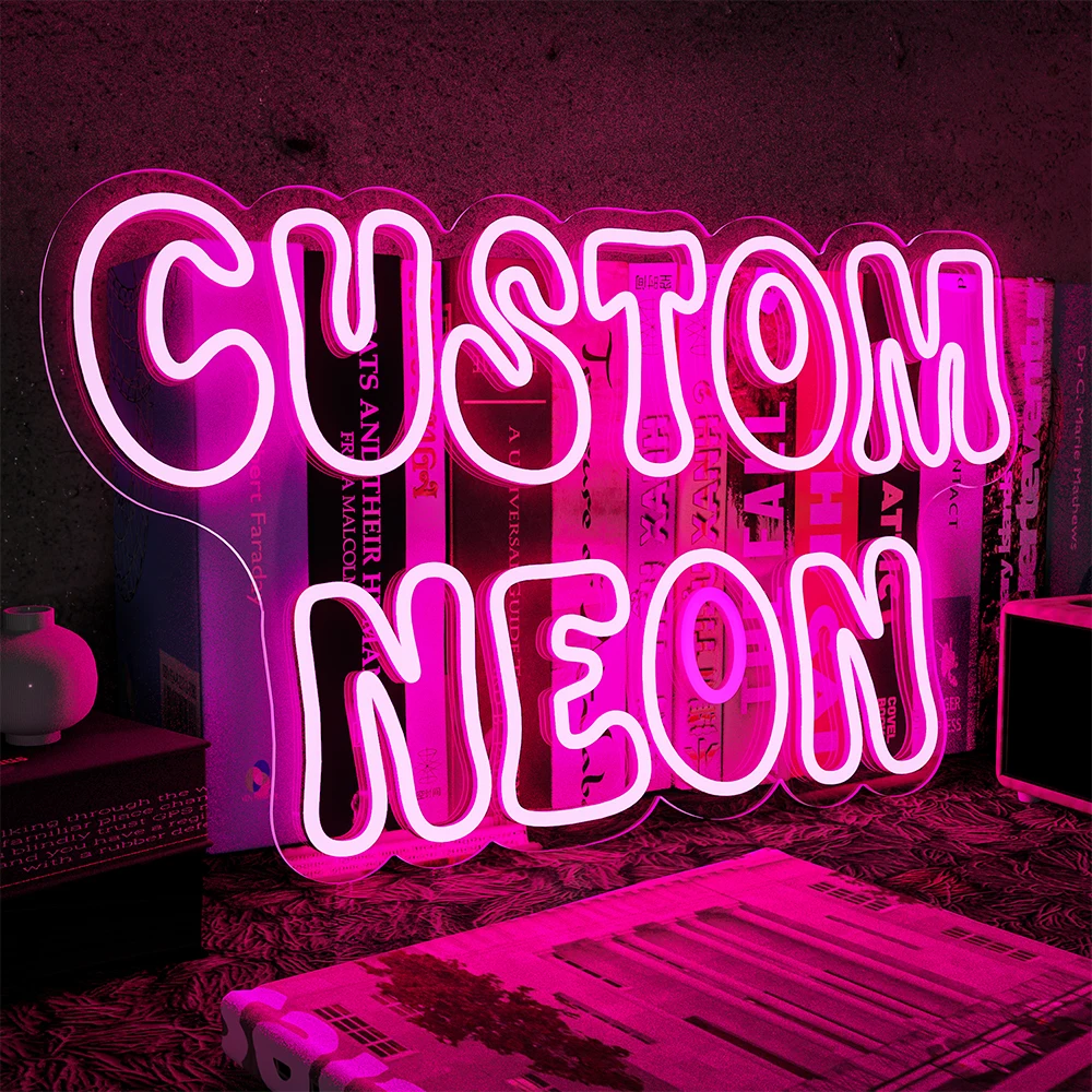 

Free Design Custom Neon Led Sign Personalised Private Light DIY Wedding Gamer Party Birthday Store Business Name Lamp Anime