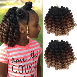 Synthetische Leidenschaft Twist Für Afrika Zöpfe Loks Häkeln Geflecht Jamaican Bounce Lockiges Haar Extensions Pre-Twisted Für Schwarze Frauen