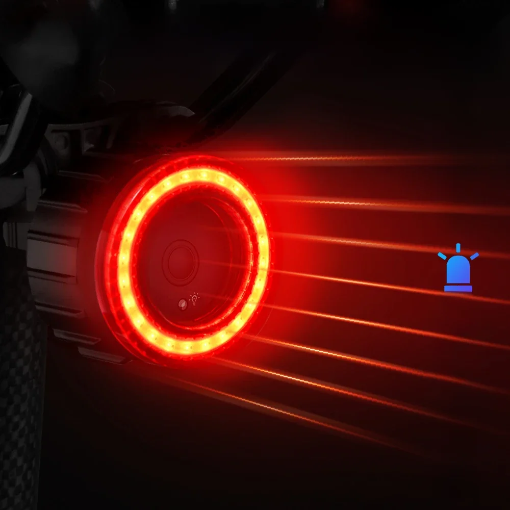 AliExpress Toptrek New Bicycle Smart Auto Brake Sensing Light Waterproof LED Charging Cycling Taillight Bike Rear Light