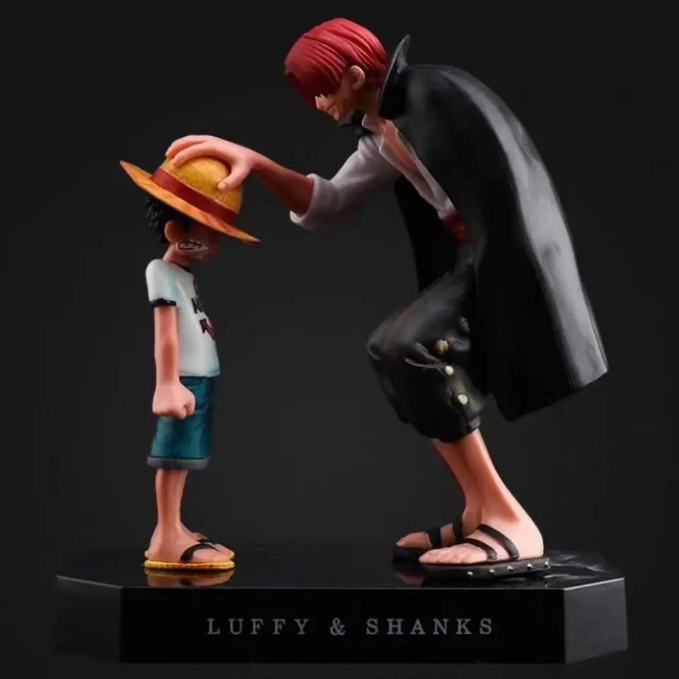 18cm One Piece Anime Figure Four Emperors Shanks Straw Hat Luffy Action Figure Sabo Ace Sanji Roronoa Zoro Figurine toys Gift