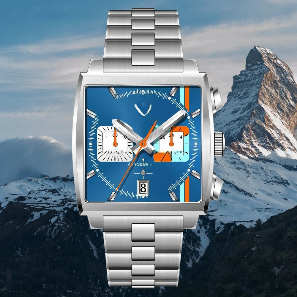 Specht & Söhne 2026 Neuheiten Bestseller Modische Herrenuhren Edelstahl Japan VK63 Chronograph Quarz-Armbanduhr