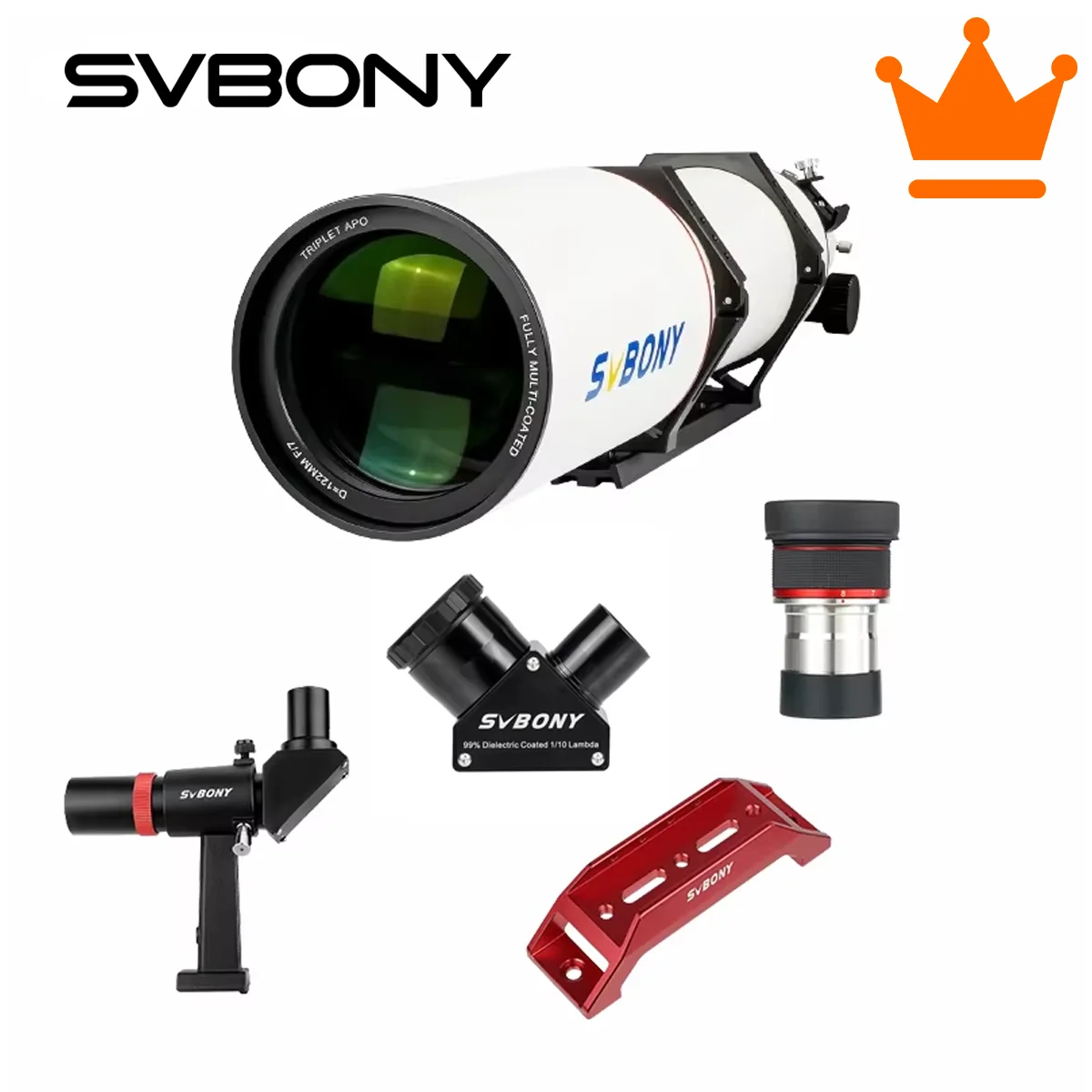 SVBONY SV550 APO Telescope 122mm F7 Triplet Apochromatic Refractor Telescope With 203mm Handle Bar for Astrophotography Deep Sky