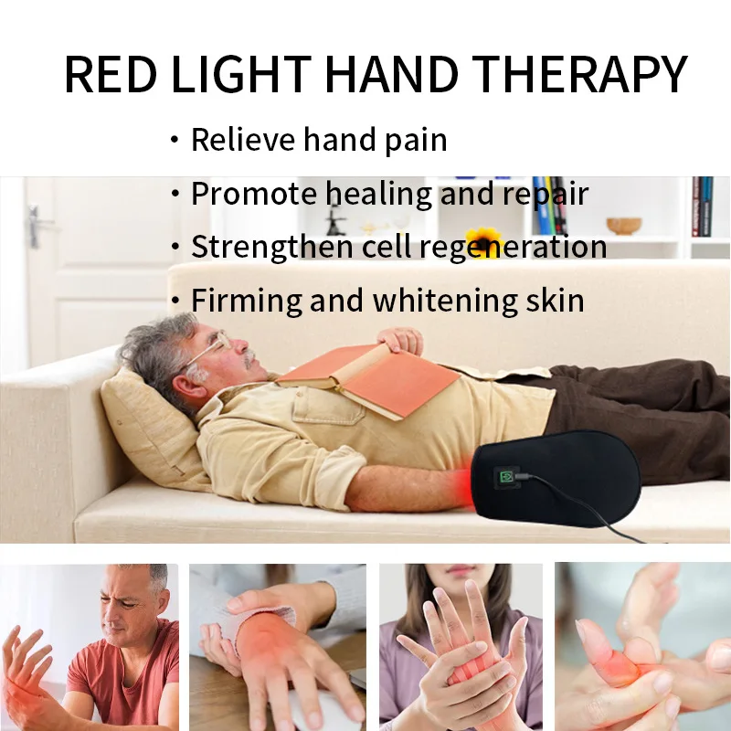 Rotlicht Infrarot Physiotherapie Instrument für Hand Schmerz linderung Handschuh