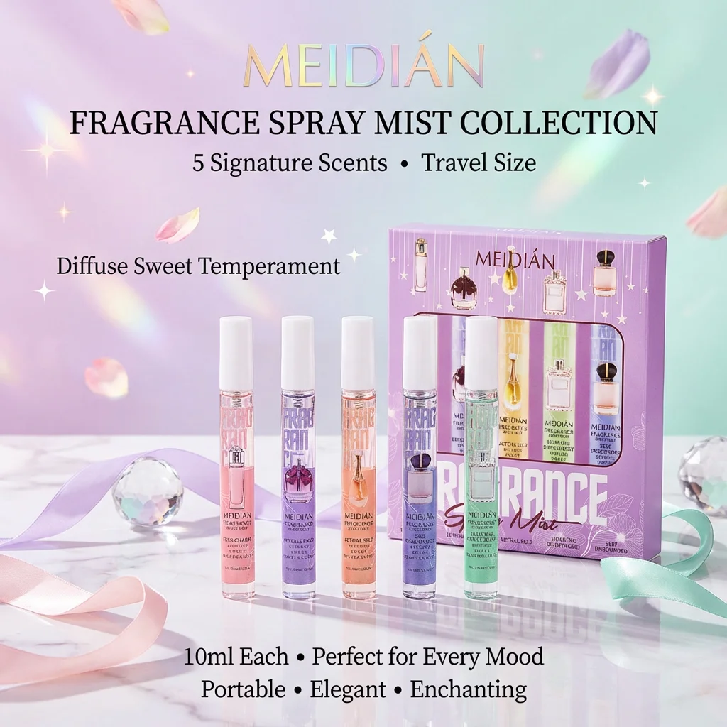 

Portable Neutral Eau De Toilette Spray for Ladies Lasting Fragrance Elegant Charm Floral Fragrance Romantic Gift Box 50ml