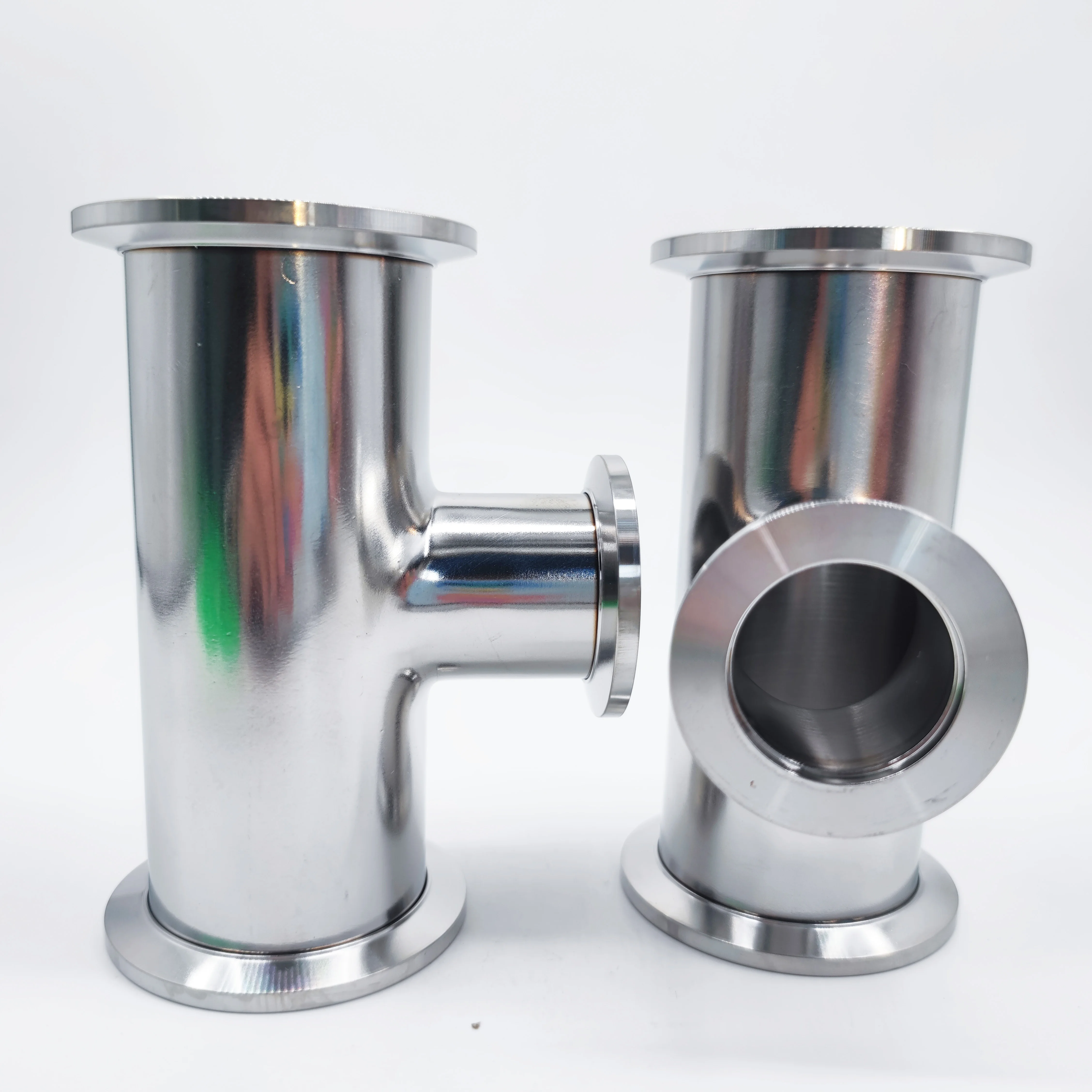 KF high vacuum tee vacuum reducer tee reducing tee KF16 KF25 KF40 KF50