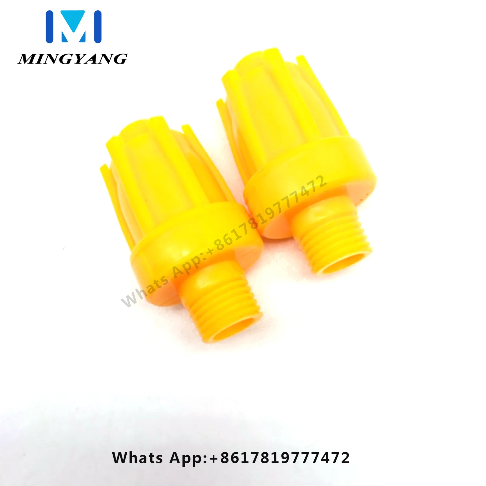 (20PCS/LOT)Yellow Round Hole Round Plastic Cylindrical Blowing Nozzle Nozzle 16-hole Bamboo Nozzle Fixed Air Knife