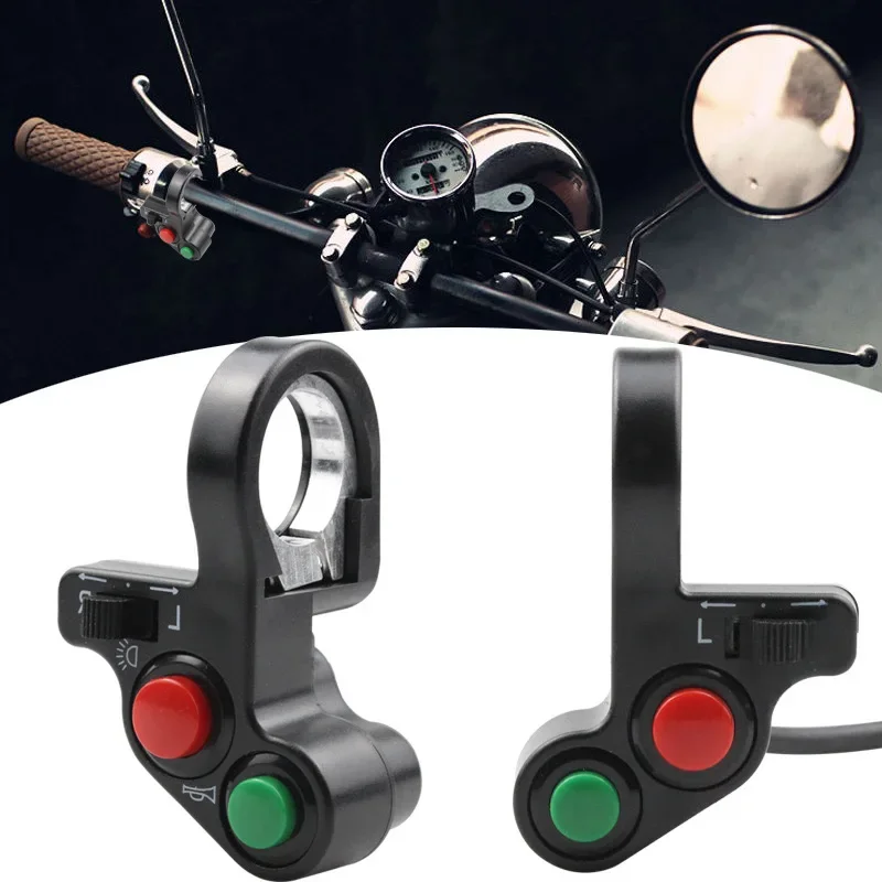 AliExpress NONE Motorcycle Scooter Electric Bike 7/8" Handlebar Horn Turn Signals Lights Controller Switch Modified Parts Handlebar Switch