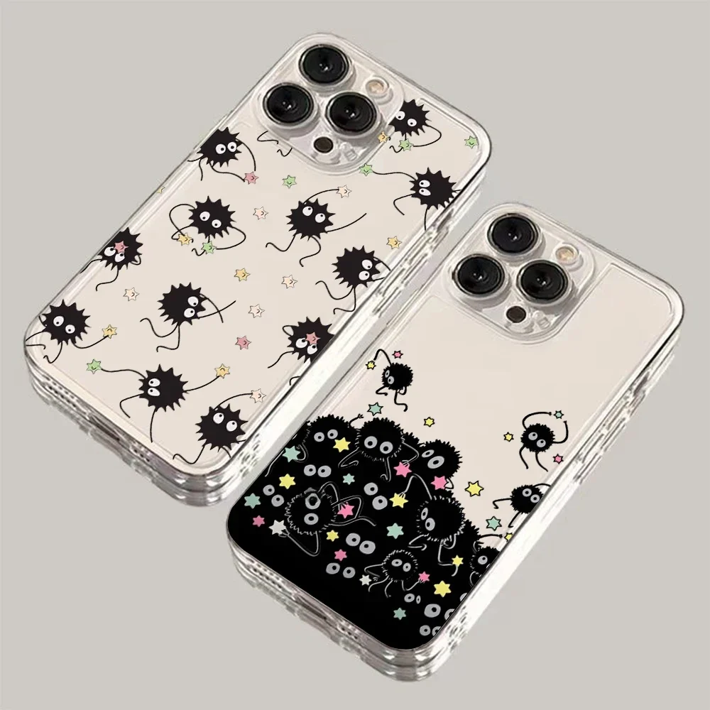 Schöne Ruß Sprites Handy hülle für S-Spiriteds Aways iPhone 16 15 14 13 12 11 Mini Pro Max x XR 7 8