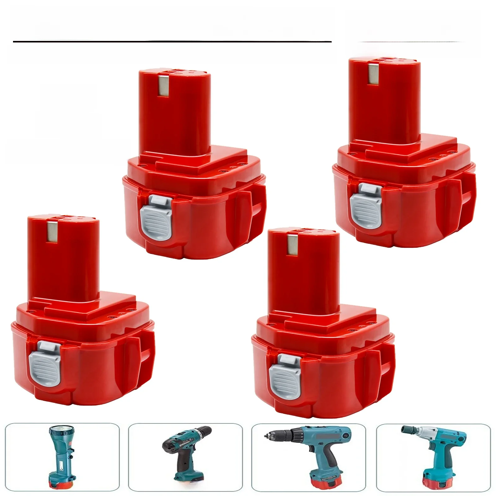 Voor Makita PA12 Batterij 12 V 4000 mAh Ni-Mh Batterij Voor Makita 1200 1220 1201 1222 1233SA/B1235 192681 -5 Batterijen voor elektrisch gereedschap - afbeelding 2