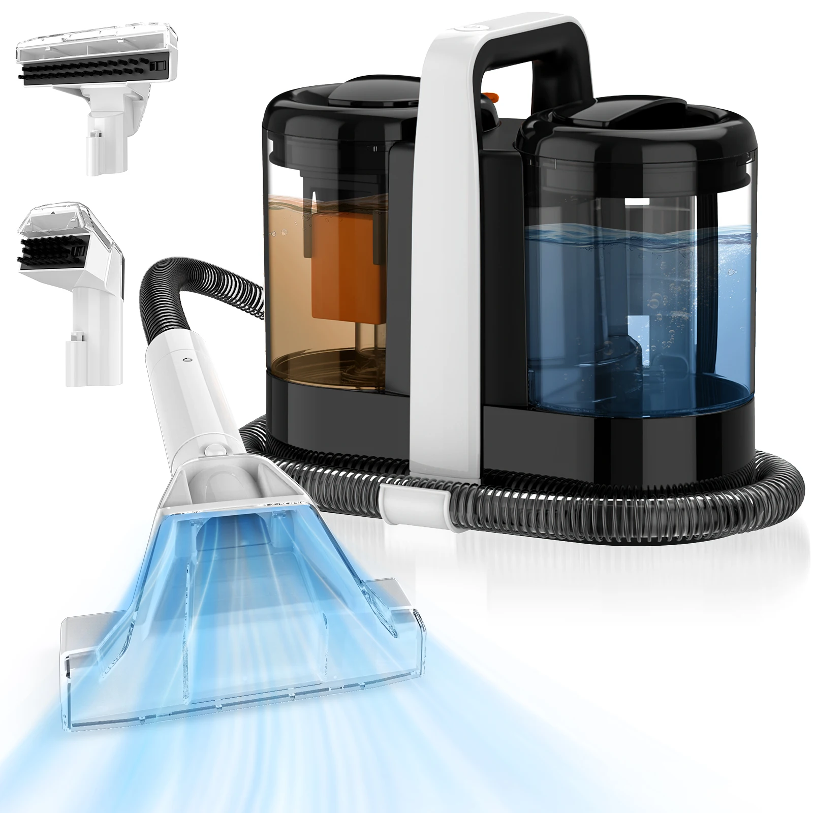 Fleckenreiniger 750W 11/15Kpa Handstaubsauger für Teppiche, Sofas und Vorhänge, Integriertes Sprüh- und Sauggerät, Reinigungswerkzeug für den Haushalt