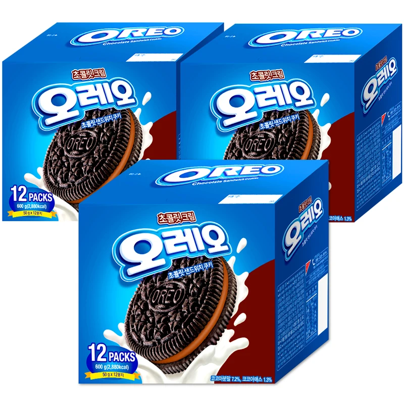 Oreo Sandwich Cookies Chocolate Cream 600gx3