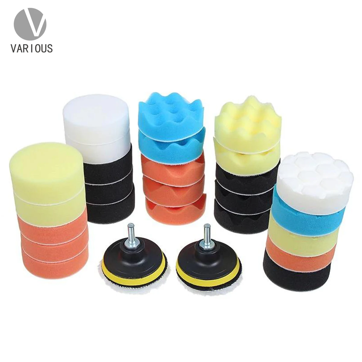 Polishing Sponge for Car Polishing Pads Drill Adapter and Wool Wax Pads 31 Special 22,19 pcs-80mm/3 Inch and 26,22 19,11 pcs-80mm/3 Inch