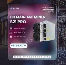 

Лучшее предложение, купи 2 ПОЛУЧИ 1 бесплатно, Bitmain Antminer S21 Pro-3510 th/s добывающей мощности на Вт