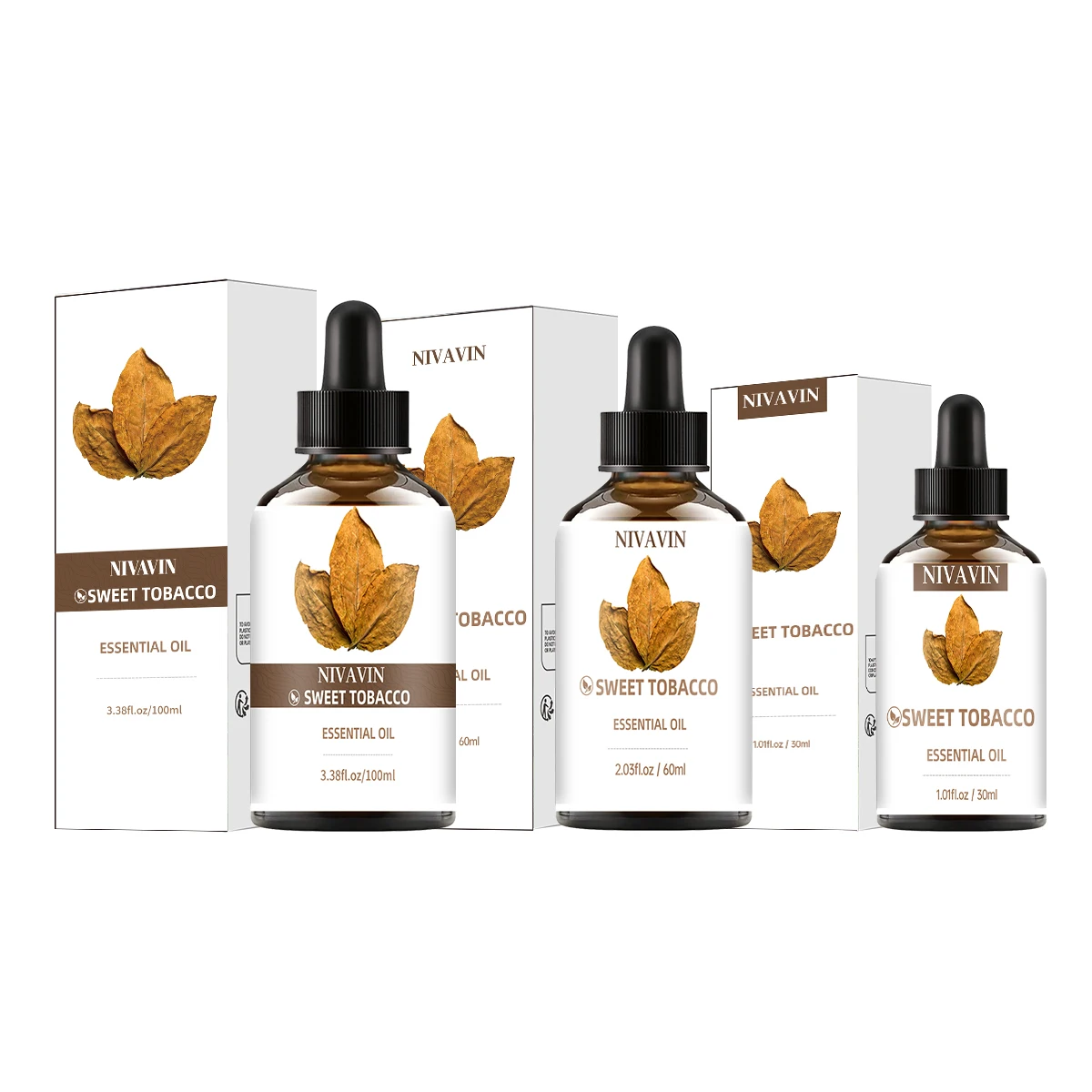NIVAVIN 30ml/60ml/100ml Sweet Tobacco Oil, naturally extracted, with a rich and long-lasting fragrance, suitable for DIY crafts.