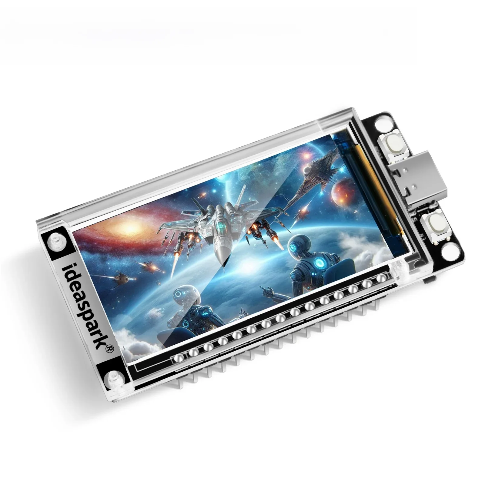 ideaspark ® Płytka rozwojowa ESP32 16MB 1,9 cala ST7789 170x320 wyświetlacz TFT LCD, moduł WiFi + BL, CH340, typ C dla Arduino Micropython — 2