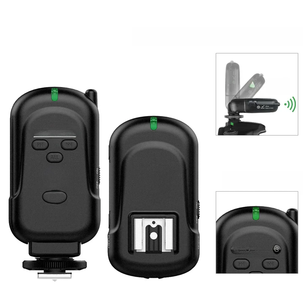 Flash sem fio Gatilho Transmissor ou Receptor, Canon, Nikon, Olympus, Panasonic, Pentax, Fuji