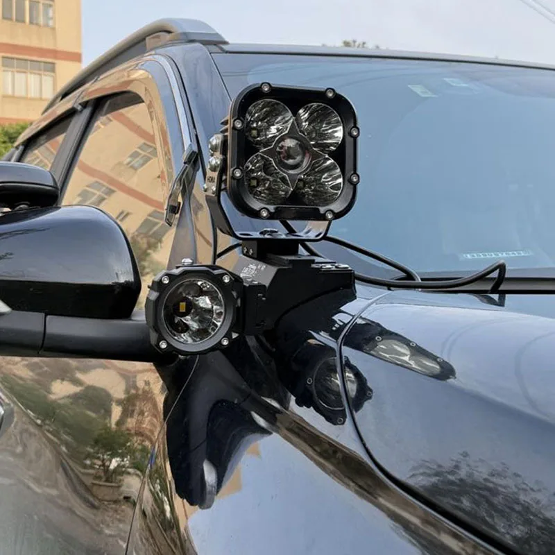 RTG Auxiliary Light Base for 2011-2017 Peugeot Landtrek Pickup Lights Stand Hood Light Stable Spotlight Bracket