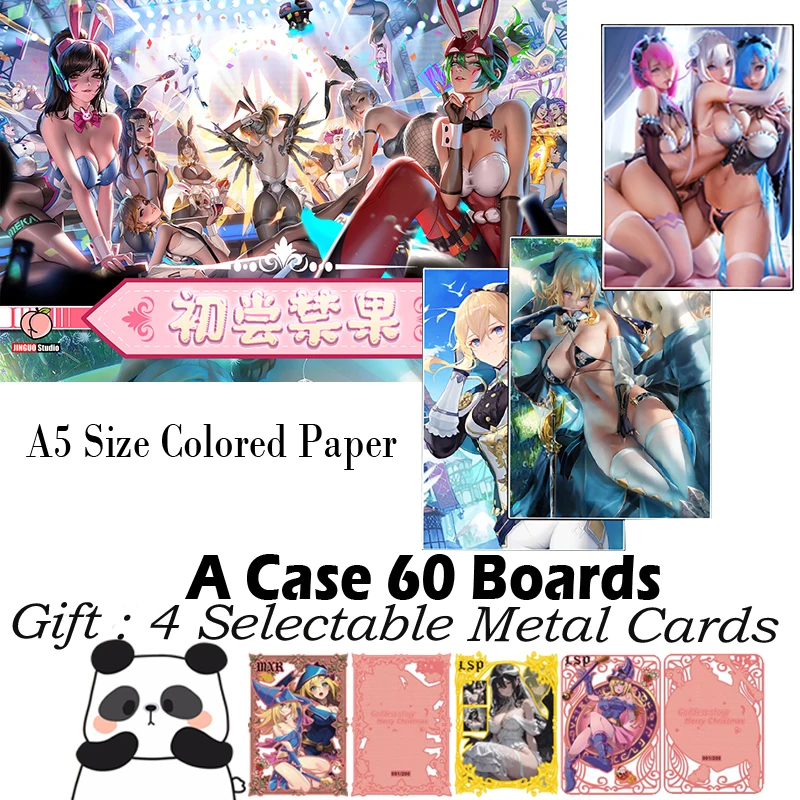 New A5 Size Goddess Colored Paper Waifu Board Doujin Booster Box Hobby Game Card Spicy Rare Card LSP SSP SSR Toy Gifts