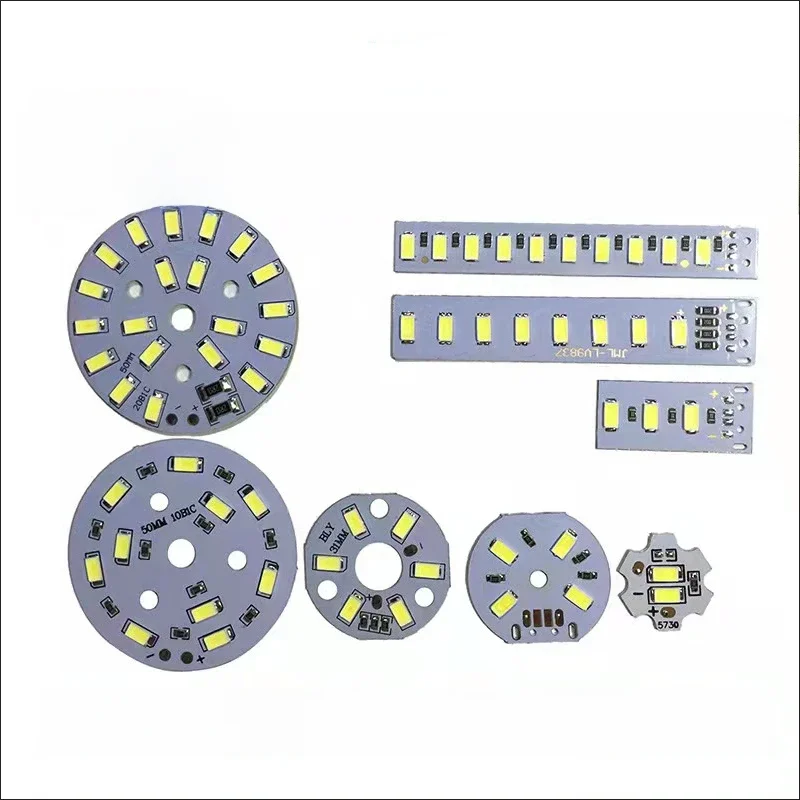 COMPSON 1 pièces 5730 SMD DC5V lampe à LED carte source de lumière USB lampe universelle perles lumière chaude et blanche 1W2W3W5W10W12W.