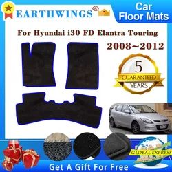 For Hyundai i30 FD Elantra Touring 2010 2008~2012 Car Floor Mats Rugs Panel Footpads Carpets Cover Foot Pads Sticker Accessories