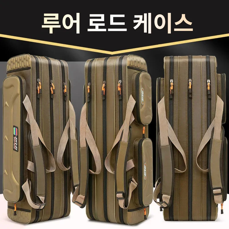 Carp Fishing Rod Storage Bags 100/120/130CM Fish Pole Tools Bag Case Multifunctional 1 2 3 Layer Fish Carrier pesca XA153G