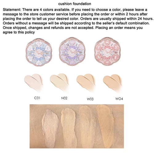 Imagen 2 del producto Set Flower Knows Strawberry Cupid Pink Pop Labial Líquido Mate Aterciopelado Polvo Compacto Rubor Líquido Maquillaje Ligero de Larga Duración