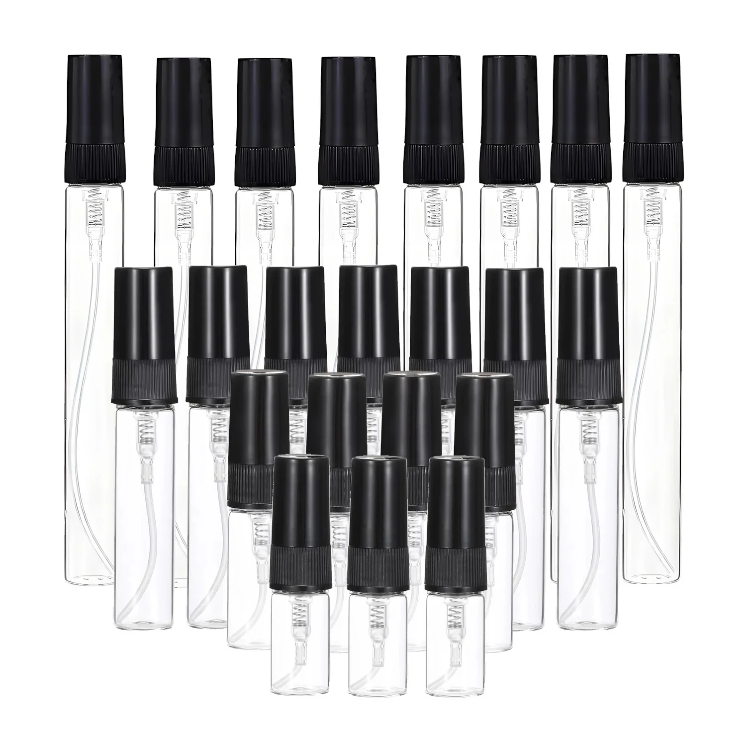 20/30/50/100pcs 2ml 3ml 5ml 10ml Mini Helder Glazen Parfumflesje Verstuiver Lege Kleine Mist Spray Fles Glazen Flesjes Monster - afbeelding 2