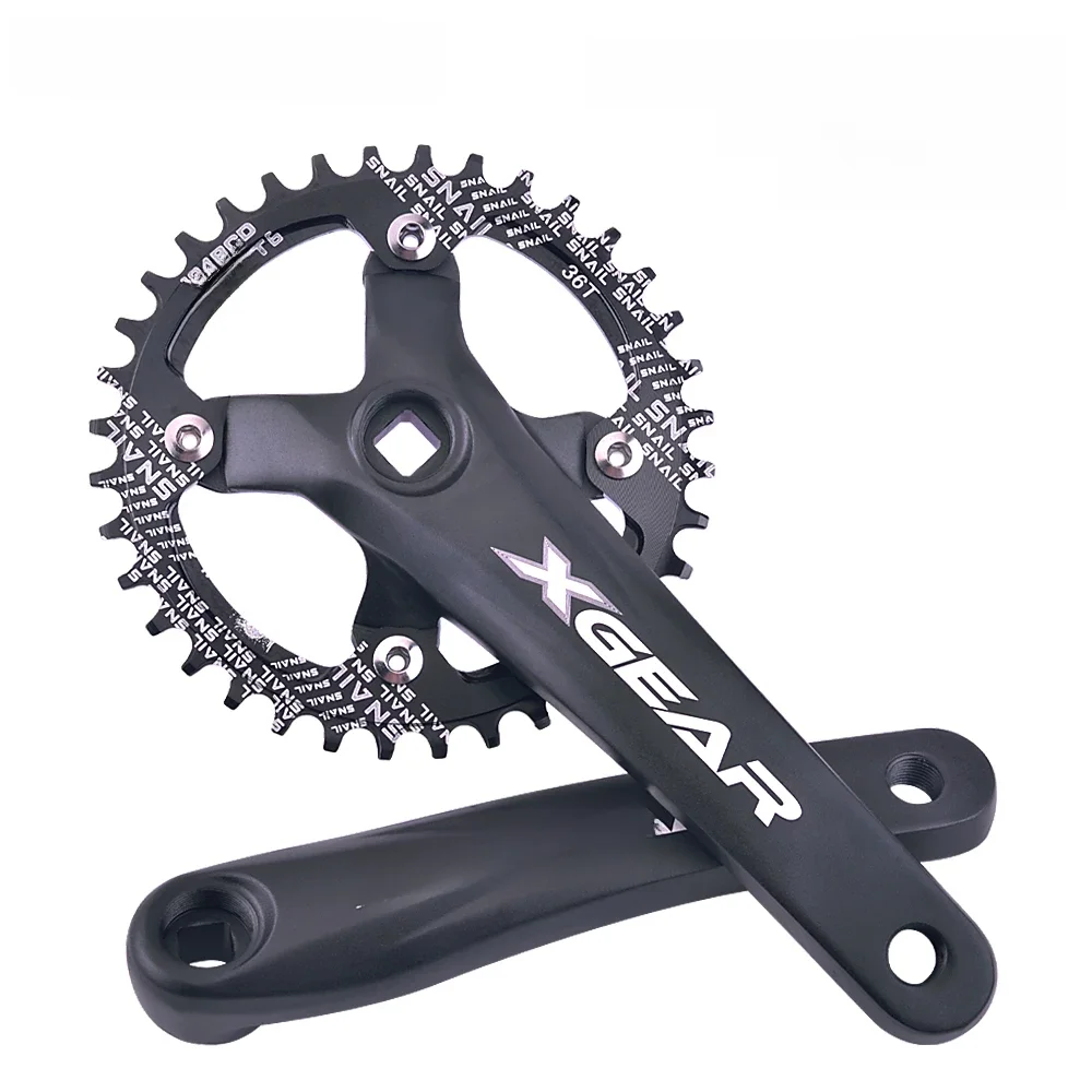 AliExpress GOLDIX Square Hole Bicycle Crankset 104BCD Single Chainring Forging  Aluminum Alloy Crank 170mm