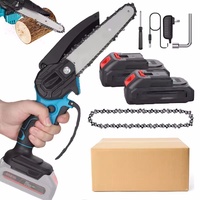 6Inch Chainsaw Removable handholding Cordless Electric Chain Saw for 21V Lithium Battery Garden Woodworking High Power oils